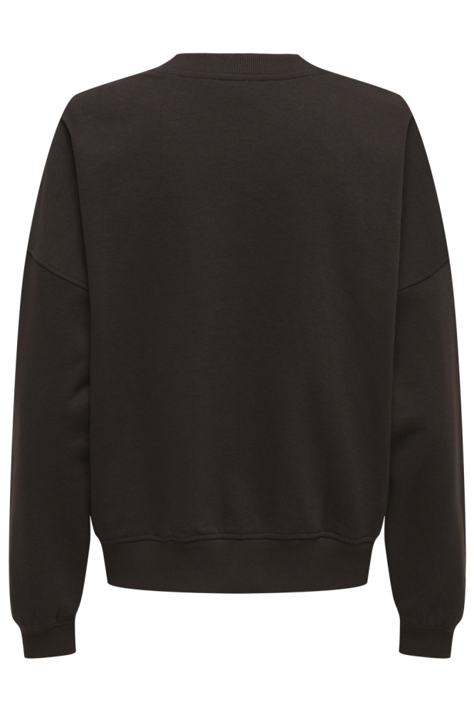 JDYMESA L/S O-NECK EMB SWEAT JRS NO 15370526 GANACHE/PARIS CD E